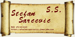 Stefan Šarčević vizit kartica